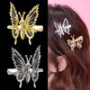 Gold Retro butterfly hairclip