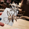 Silver Retro butterfly hairclip