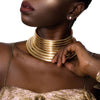 African Vintage statement choker necklace